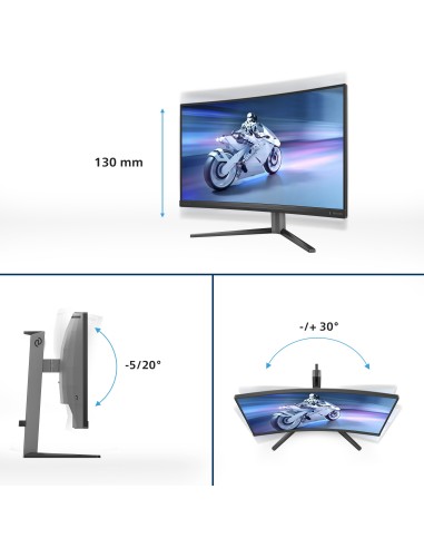 Philips Evnia 5000 27M2C5200W 00 pantalla para PC 68,6 cm (27") 1920 x 1080 Pixeles Full HD LCD Negro