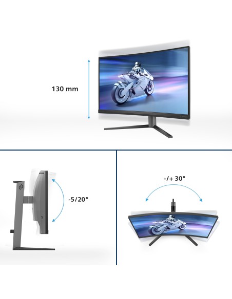 Philips Evnia 5000 27M2C5200W 00 pantalla para PC 68,6 cm (27") 1920 x 1080 Pixeles Full HD LCD Negro