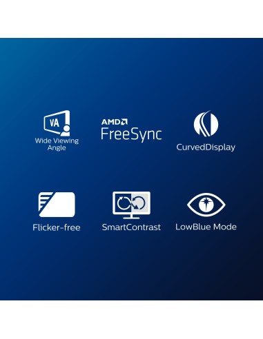 Philips E Line 322E1C 00 LED display 80 cm (31.5") 1920 x 1080 Pixeles Full HD LCD Negro