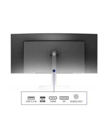 Philips E Line 346E2CUAE 00 pantalla para PC 86,4 cm (34") 3440 x 1440 Pixeles Wide Quad HD+ LCD Negro