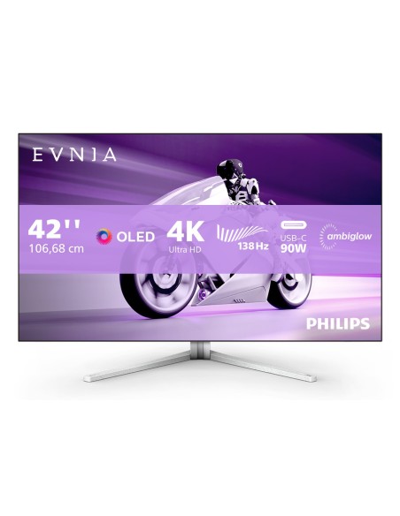 Philips 42M2N8900 00 pantalla para PC 105,5 cm (41.5") 3840 x 2160 Pixeles 4K Ultra HD OLED Blanco