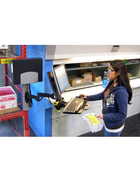 Ergotron 200 Series Combo Arm 61 cm (24") Pared Negro