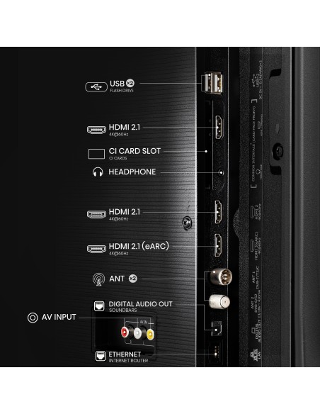 Hisense 50E7NQ 127 cm (50") 4K Ultra HD Smart TV Wifi Negro 350 cd   m²