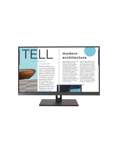 Lenovo ThinkVision S25e-30 LED display 62,2 cm (24.5") 1920 x 1080 Pixeles Full HD Gris