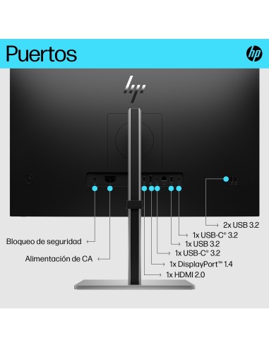 HP E-Series Monitor USB-C 4K E27k G5