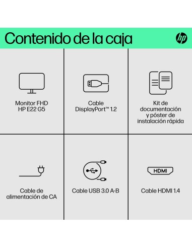 HP E-Series Monitor FHD E22 G5