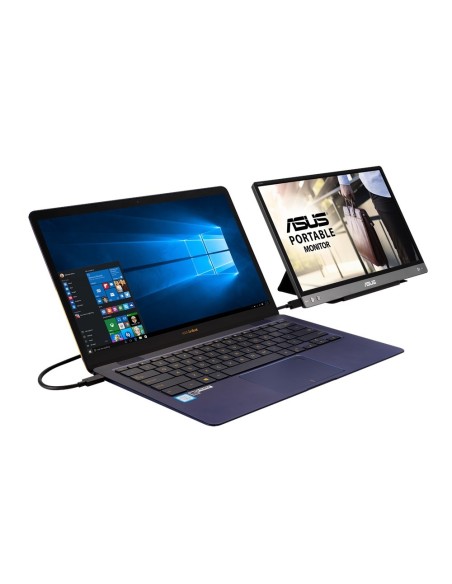 ASUS MB14AC pantalla para PC 35,6 cm (14") 1920 x 1080 Pixeles Full HD Gris