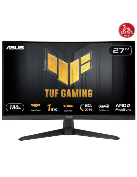 ASUS TUF Gaming VG27VQ3B pantalla para PC 68,6 cm (27") 1920 x 1080 Pixeles Full HD LCD Negro