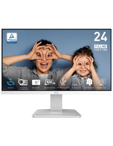 MSI Pro MP2412W pantalla para PC 60,5 cm (23.8") 1920 x 1080 Pixeles Full HD LCD Blanco