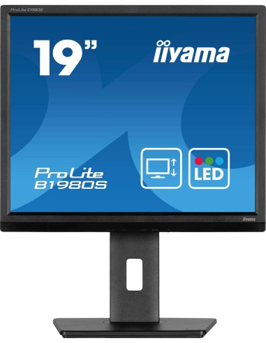 iiyama ProLite B1980S-B1 pantalla para PC 48,3 cm (19") 1280 x 1024 Pixeles VGA LED Negro
