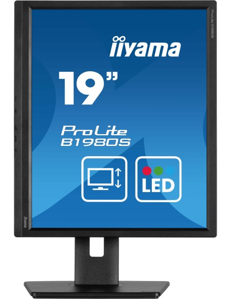 iiyama ProLite B1980S-B1 pantalla para PC 48,3 cm (19") 1280 x 1024 Pixeles VGA LED Negro