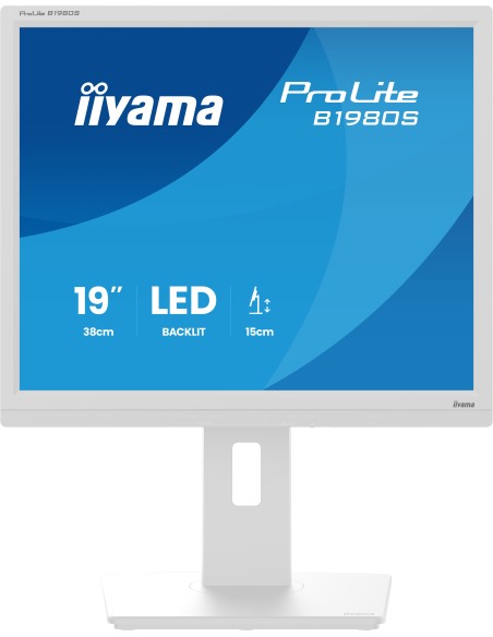 iiyama ProLite B1980S-W1 pantalla para PC 48,3 cm (19") 1280 x 1024 Pixeles SVGA LED Blanco