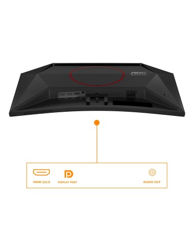 AOC G4 C24G42E pantalla para PC 59,9 cm (23.6") 1920 x 1080 Pixeles Full HD LED Negro, Rojo