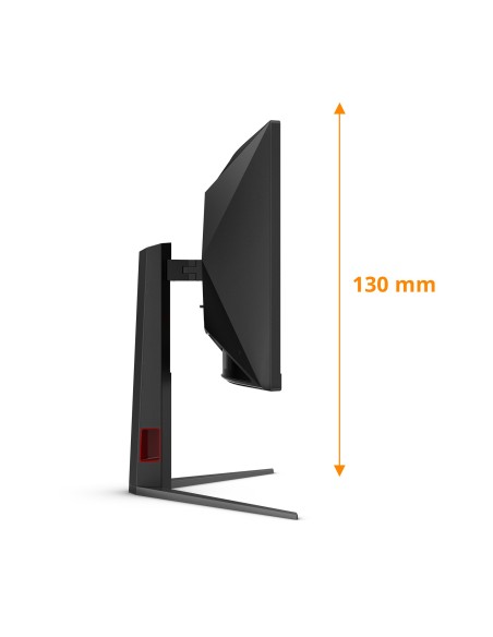 AOC G4 CU34G4Z pantalla para PC 86,4 cm (34") 3440 x 1440 Pixeles Wide Quad HD LED Negro, Rojo