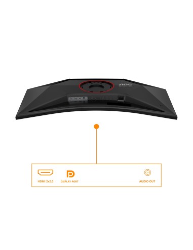 AOC G4 CU34G4 pantalla para PC 86,4 cm (34") 3440 x 1440 Pixeles Wide Quad HD LED Negro, Rojo