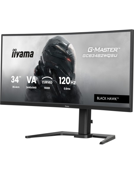 iiyama GCB3482WQSU-B1 pantalla para PC 86,4 cm (34") 3440 x 1440 Pixeles UltraWide Quad HD LED Negro