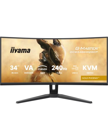 iiyama G-MASTER GCB3486WQSCP-B1 pantalla para PC 86,4 cm (34") 3440 x 1440 Pixeles UltraWide Quad HD Negro