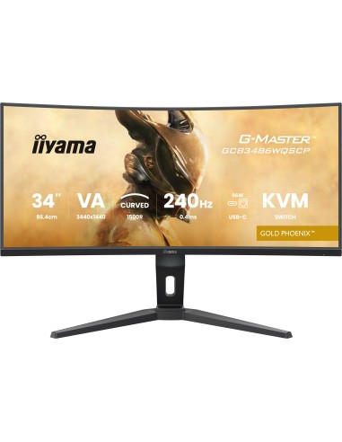 iiyama G-MASTER GCB3486WQSCP-B1 pantalla para PC 86,4 cm (34") 3440 x 1440 Pixeles UltraWide Quad HD Negro
