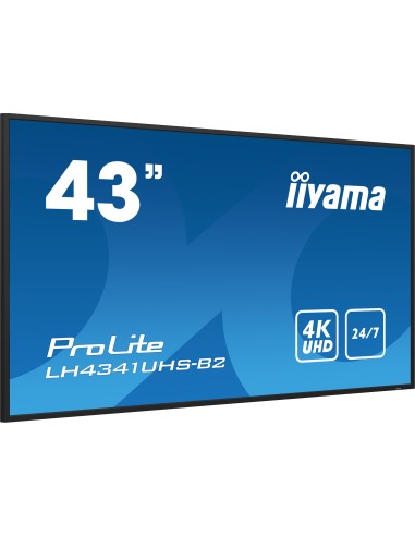 iiyama LH4341UHS-B2 pantalla de señalización 108 cm (42.5") LCD 500 cd   m² 4K Ultra HD Procesador incorporado Android 8.0 24 7