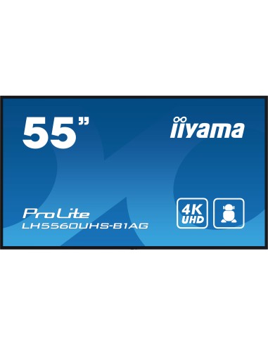 iiyama LH5560UHS-B1AG pantalla de señalización Pizarra de caballete digital 138,7 cm (54.6") LED Wifi 500 cd   m² 4K Ultra HD