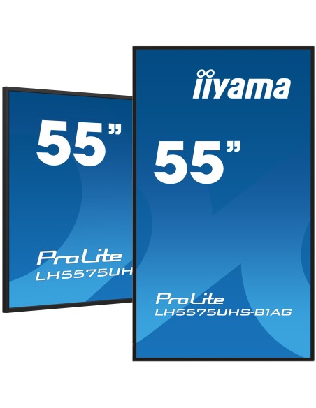 iiyama LH5575UHS-B1AG pantalla de señalización Pantalla plana para señalización digital 138,7 cm (54.6") LCD Wifi 500 cd   m²