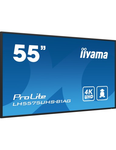 iiyama LH5575UHS-B1AG pantalla de señalización Pantalla plana para señalización digital 138,7 cm (54.6") LCD Wifi 500 cd   m²