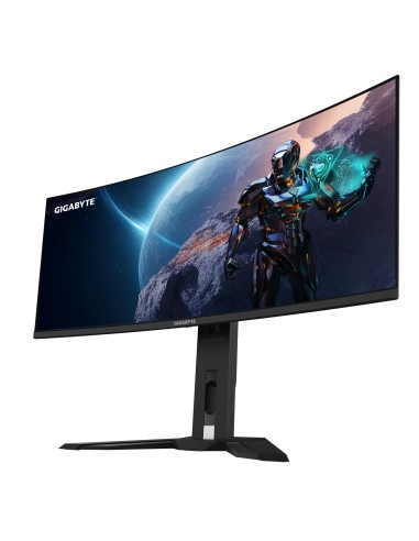 GIGABYTE Monitor de juegos curvo OLED WQHD MO34WQC de 34" - 3440 x 1440, 175Hz, 0.03ms, KVM, 250 cd m², FreeSync Premium Pro,