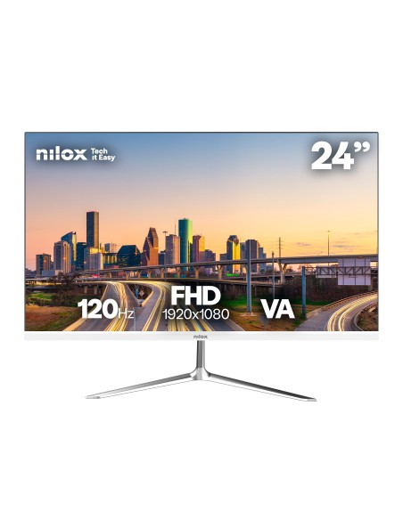 Nilox NXM24FHD1201W pantalla para PC 60,5 cm (23.8") Full HD LED Blanco