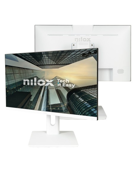 Nilox NXM24REGWEB01W pantalla para PC 60,5 cm (23.8") 1920 x 1080 Pixeles Full HD LED Blanco