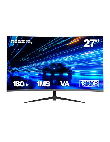 Nilox NXM27FHD18001 pantalla para PC 68,6 cm (27") 1920 x 1080 Pixeles LED Negro