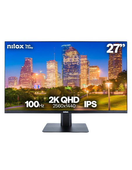 Nilox Monitor Desktop - Monitor 27", 2K, IPS, 100Hz, 2 HDMI, 1 DP, 1ms, Multimedia