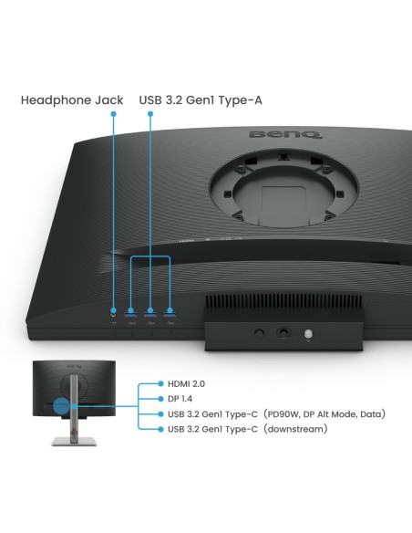 BenQ RD240Q pantalla para PC 61,2 cm (24.1") 2560 x 1600 Pixeles WQXGA LCD Negro