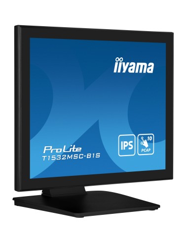 iiyama ProLite T1532MSC-B1S pantalla para PC 38,1 cm (15") 1024 x 768 Pixeles XGA LCD Pantalla táctil Negro