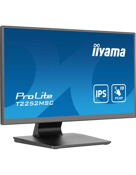 iiyama ProLite T2252MSC-B2 pantalla para PC 54,6 cm (21.5") 1920 x 1080 Pixeles Full HD LCD Pantalla táctil Negro