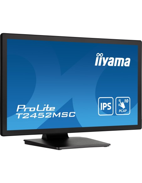 iiyama ProLite T2452MSC-B1 pantalla para PC 60,5 cm (23.8") 1920 x 1080 Pixeles Full HD LCD Pantalla táctil Multi-usuario Negro