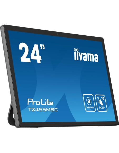 iiyama T2455MSC-B1 pantalla para PC 61 cm (24") 1920 x 1080 Pixeles Full HD LED Pantalla táctil Negro