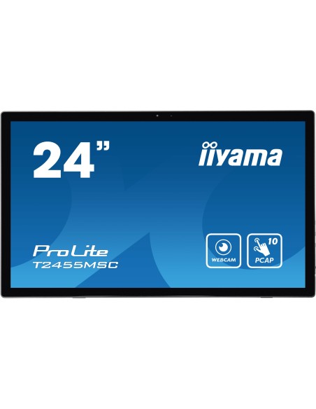 iiyama T2455MSC-B1 pantalla para PC 61 cm (24") 1920 x 1080 Pixeles Full HD LED Pantalla táctil Negro