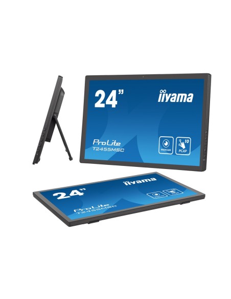 iiyama T2455MSC-B1 pantalla para PC 61 cm (24") 1920 x 1080 Pixeles Full HD LED Pantalla táctil Negro