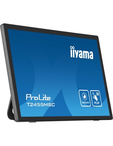 iiyama T2455MSC-B1 pantalla para PC 61 cm (24") 1920 x 1080 Pixeles Full HD LED Pantalla táctil Negro