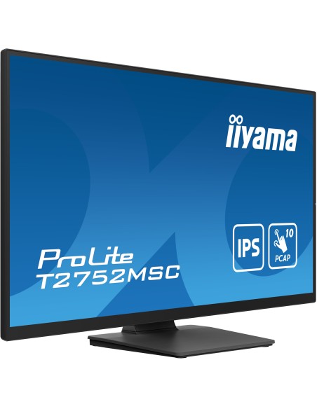 iiyama ProLite T2752MSC-B1 pantalla para PC 68,6 cm (27") 1920 x 1080 Pixeles Full HD LED Pantalla táctil Negro