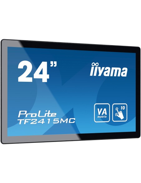 iiyama ProLite TF2415MC-B2 pantalla para PC 60,5 cm (23.8") 1920 x 1080 Pixeles Full HD LED Pantalla táctil Multi-usuario Negro