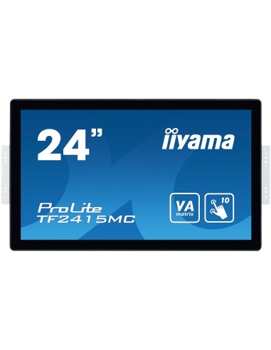 iiyama ProLite TF2415MC-B2 pantalla para PC 60,5 cm (23.8") 1920 x 1080 Pixeles Full HD LED Pantalla táctil Multi-usuario Negro