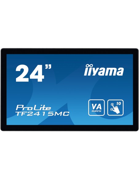 iiyama ProLite TF2415MC-B2 pantalla para PC 60,5 cm (23.8") 1920 x 1080 Pixeles Full HD LED Pantalla táctil Multi-usuario Negro