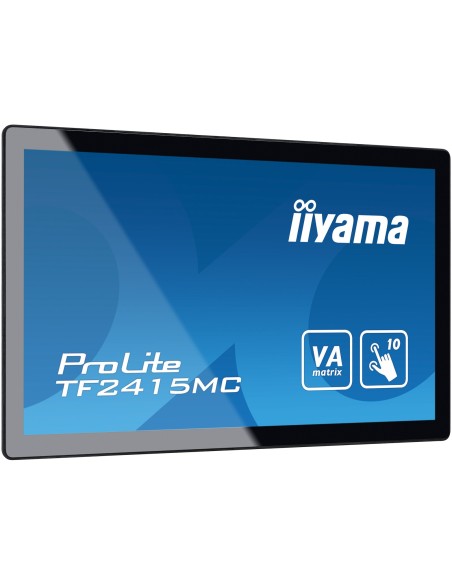 iiyama ProLite TF2415MC-B2 pantalla para PC 60,5 cm (23.8") 1920 x 1080 Pixeles Full HD LED Pantalla táctil Multi-usuario Negro