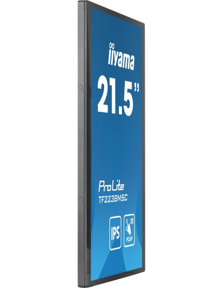 iiyama TF2238MSC-B1 pantalla para PC 53,3 cm (21") 1920 x 1080 Pixeles Full HD LED Pantalla táctil Negro