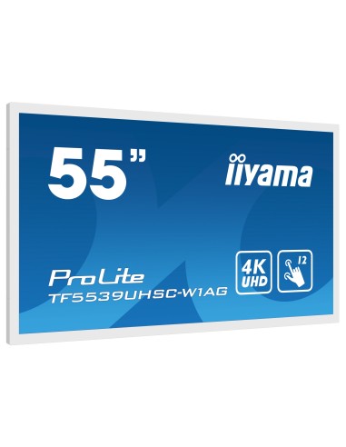 iiyama ProLite TF5539UHSC-W1AG pantalla para PC 139,7 cm (55") 3840 x 2160 Pixeles 4K Ultra HD LED Pantalla táctil