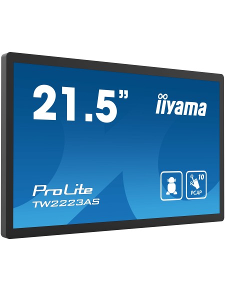 iiyama TW2223AS-B2 pantalla para PC 54,6 cm (21.5") 1920 x 1080 Pixeles Full HD Pantalla táctil Negro