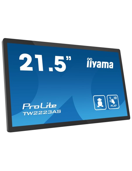iiyama TW2223AS-B2 pantalla para PC 54,6 cm (21.5") 1920 x 1080 Pixeles Full HD Pantalla táctil Negro