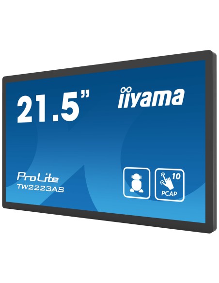 iiyama TW2223AS-B2 pantalla para PC 54,6 cm (21.5") 1920 x 1080 Pixeles Full HD Pantalla táctil Negro