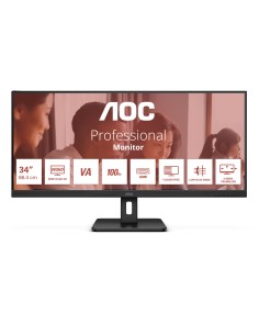 AOC U34E2M pantalla para PC 86,4 cm (34") 3440 x 1440 Pixeles Wide Quad HD Negro